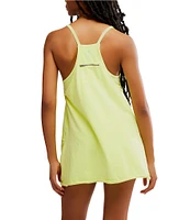 FP Movement Hot Shot V-Neck Sleeveless Patch Pocket Mini Dress