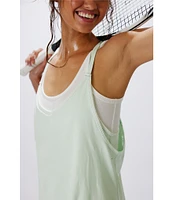FP Movement Hot Shot V-Neck Sleeveless Patch Pocket Mini Dress