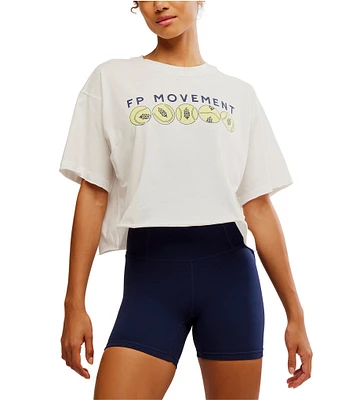 FP Movement Inspire Buti Tennis Logo Crew Neck Short Sleeve Tee