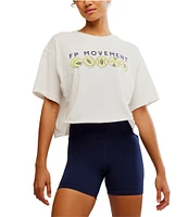 FP Movement Inspire Buti Tennis Logo Crew Neck Short Sleeve Tee
