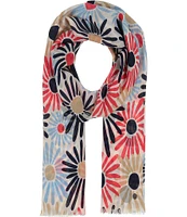 Fraas Daisy Floral Power Oblong Scarf