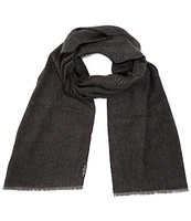 Fraas Herringbone Fringe Cut Scarf