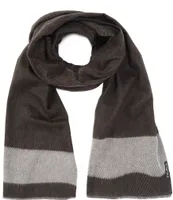 Fraas Men's End Stripe Twill Muffler