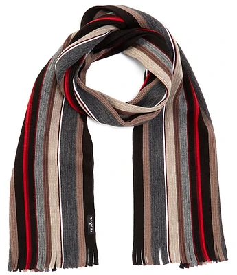 Fraas Stripe Multi Fringe Cut Scarf