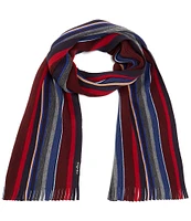 Fraas Stripe Multi Fringe Cut Scarf