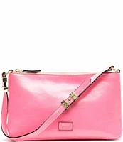 FRANCES VALENTINE Freddie Crinkle Leather Soft Pouch Shoulder Bag