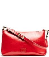 FRANCES VALENTINE Freddie Crinkle Leather Soft Pouch Shoulder Bag