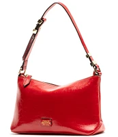 FRANCES VALENTINE Freddie Crinkle Leather Soft Pouch Shoulder Bag