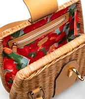 FRANCES VALENTINE Gigi Wicker Basket Shoulder Bag