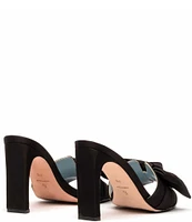 FRANCES VALENTINE Hilary Satin Bow Dress Sandals