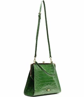 FRANCES VALENTINE Jackie Frame Croco Satchel Bag