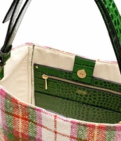 FRANCES VALENTINE Juno Hobo Central Park Plaid Slouchy Hobo Bag