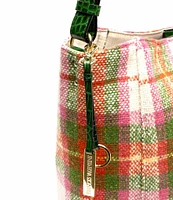 FRANCES VALENTINE Juno Hobo Central Park Plaid Slouchy Hobo Bag