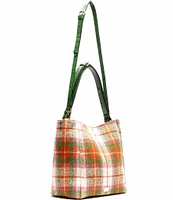 FRANCES VALENTINE Juno Hobo Central Park Plaid Slouchy Hobo Bag