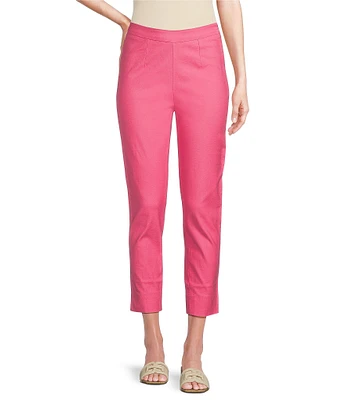 FRANCES VALENTINE Lucy Stretch Cotton High Rise Slim Leg Pants