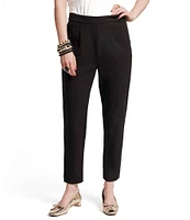 FRANCES VALENTINE Lucy Stretch Woven High Rise Slim Leg Trouser Pant