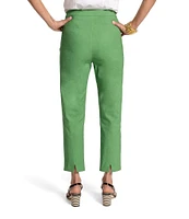 FRANCES VALENTINE Lucy Stretch Woven High Rise Slim Leg Trouser Pants