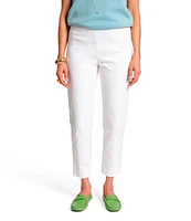 FRANCES VALENTINE Lucy Stretch Woven High Rise Slim Leg Trouser Pants