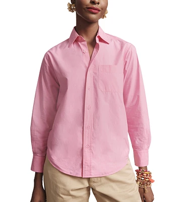FRANCES VALENTINE Perfect Button Down Poplin Top