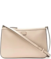 FRANCES VALENTINE Poppy Glazed Leather Crossbody Bag