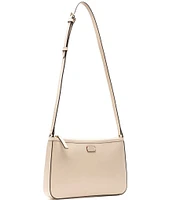 FRANCES VALENTINE Poppy Glazed Leather Crossbody Bag