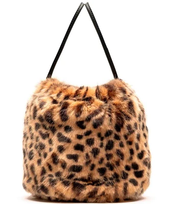 FRANCES VALENTINE Pouf Cheetah Shoulder Bag