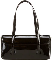 FRANCES VALENTINE Small Slim Tote Patent Leather Tote Bag