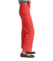 FRANCES VALENTINE Smarty Denim High Rise Widge Leg Cuffed Jeans
