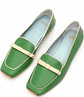 FRANCES VALENTINE Suzanne Leather Bow Loafers