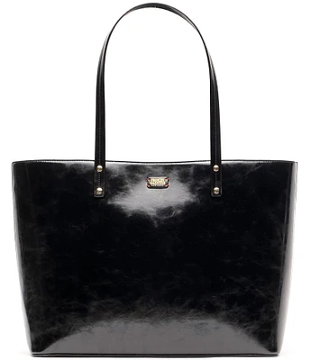 FRANCES VALENTINE Trixie Glazed Leather Tote Bag