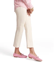 FRANCES VALENTINE Wonder Flat Front Cropped Pull-On Pants