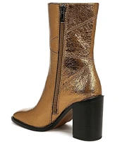 Franco Sarto Stevie Metallic Leather Booties