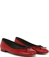 Franco Sarto Abigail Leather Ballet Bow Flats