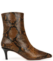 Franco Sarto Anna Snake Print Leather Dress Booties