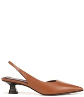 Sarto by Franco Sarto Devin Leather Pointed Toe Kitten Heel Slingback Pumps