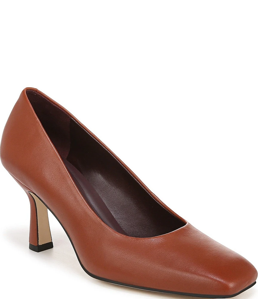 Sarto by Franco Sarto Flexa Aela Leather Square Toe Pumps