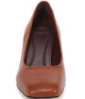 Sarto by Franco Sarto Flexa Aela Leather Square Toe Pumps