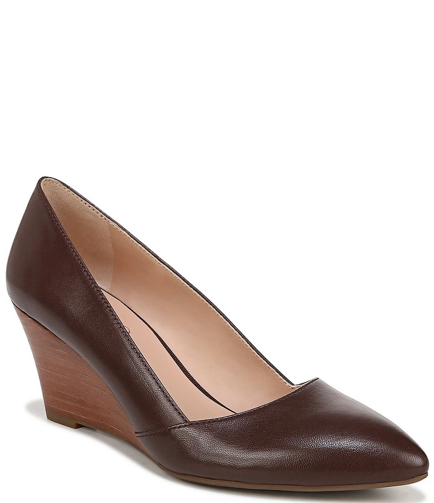 Franco Sarto Frankie Leather Wedge Pumps