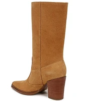 Franco Sarto Jaxon Suede Dual Zipper Mid Boots