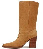 Franco Sarto Jaxon Suede Dual Zipper Mid Boots