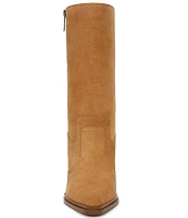 Franco Sarto Jaxon Suede Dual Zipper Mid Boots