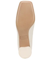 Franco Sarto Natalia Leather Bow Ballet Pumps