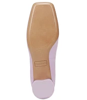 Franco Sarto Natalia Leather Bow Ballet Pumps