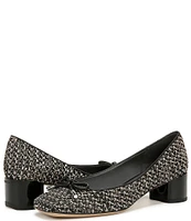 Franco Sarto Natalia2 Tweed Block Heel Bow Pumps