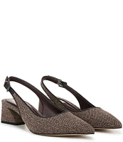 Franco Sarto Racer2 Herringbone Fabric Slingback Pumps