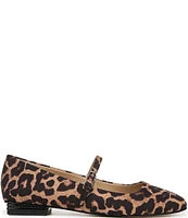 Franco Sarto Tinsley Leopard Print Mary Jane Ballet Flats