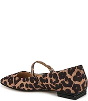 Franco Sarto Tinsley Leopard Print Mary Jane Ballet Flats