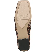 Franco Sarto Tinsley Leopard Print Mary Jane Ballet Flats