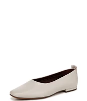 Franco Sarto Vana Leather Square Toe Flats