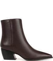 Franco Sarto Vivian Leather Snip Toe Dress Booties